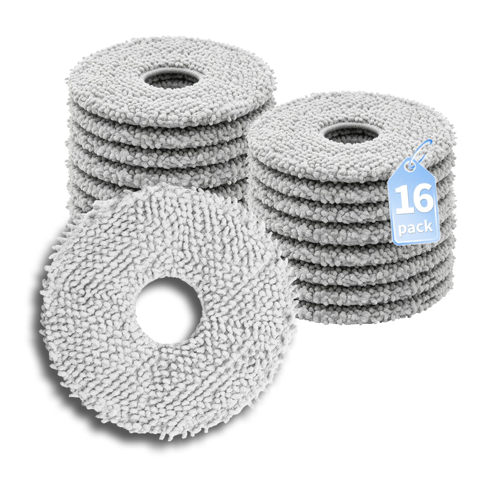16 Pack Robot Vacuum Replacement Mop Compatible with Dreame L40 Ultra Gen 2,L50 Ultra,L10s Ultra Gen 2,X60 Max Ultra Complete,X50 Ultra Complete,X40 Ultra,Matrix10 Ultra