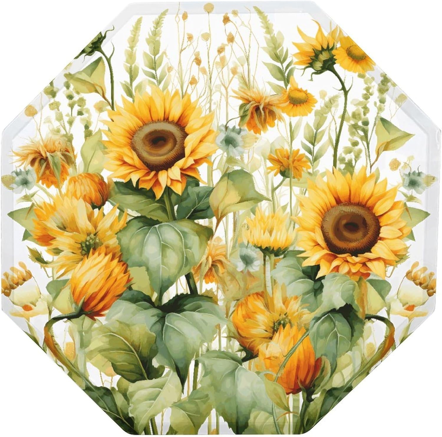 Ctagon Metal Sign for Home, Modern Display Plate for Kitchen, Sunflower And Corn Plates Accent Hanging Wall Decorations 3PCS for Living Room, Bedroom, Hallway, Hotel