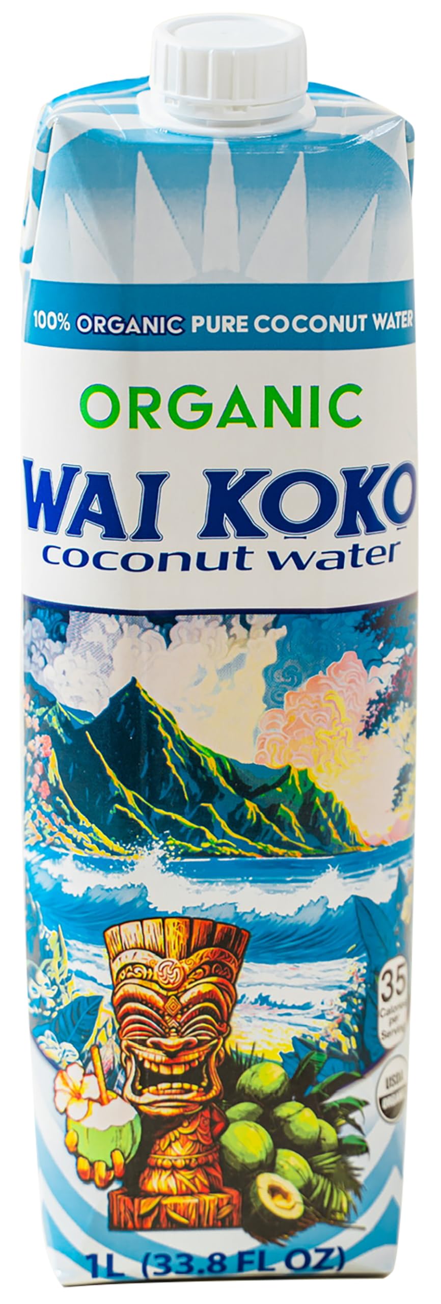Amazon.com : Wai Koko USDA Organic Coconut Water, 1L Cartons (Pack