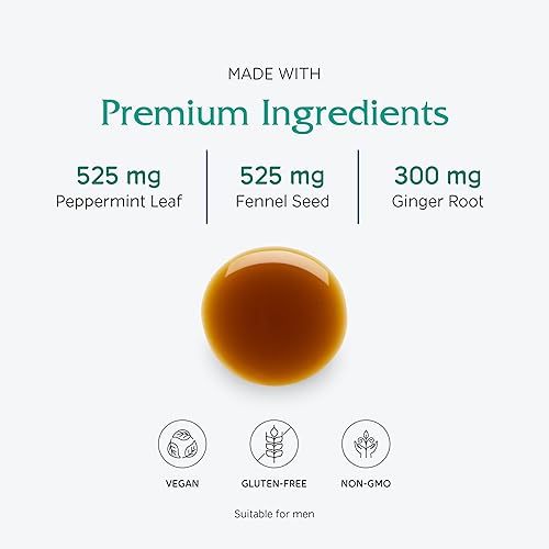 Miniatura 4 de Vitanica Suplemento tónico de digestión, gases y alivio de la hinchazón, orgánico, mejora la función digestiva y la salud intestinal, para mujeres y