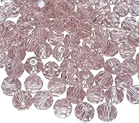 Vista 8 de Jmassyang 200 Piezas Cuentas de Cristal de Vidrio Facetadas Redondas de 6mm, Cuentas Espaciadoras para Hacer Joyas, Pulseras, Collares, Pendientes