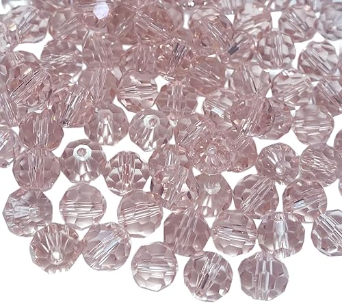 Miniatura 9 de Jmassyang 200 piezas de cuentas de cristal de vidrio facetadas redondas de 6 mm para hacer joyas, pulseras, collares, pendientes, carrillones