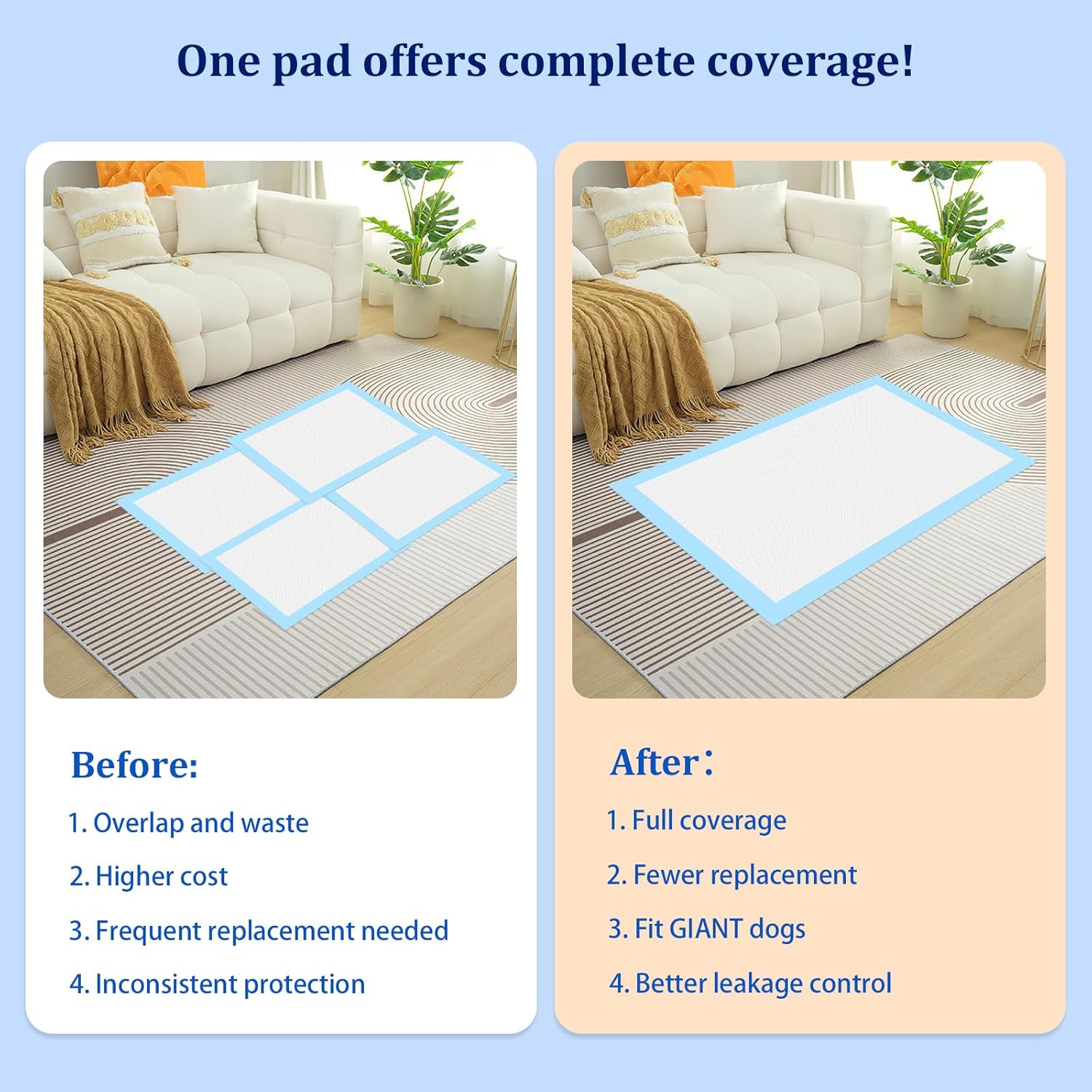 XL(20pc) & XXXXL Pet Pads Combo