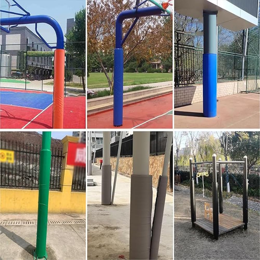 Protezione per canestro da basket, 178,2 cm, resistente, protegge i giocatori, ideale per interni cantine, feste, portici