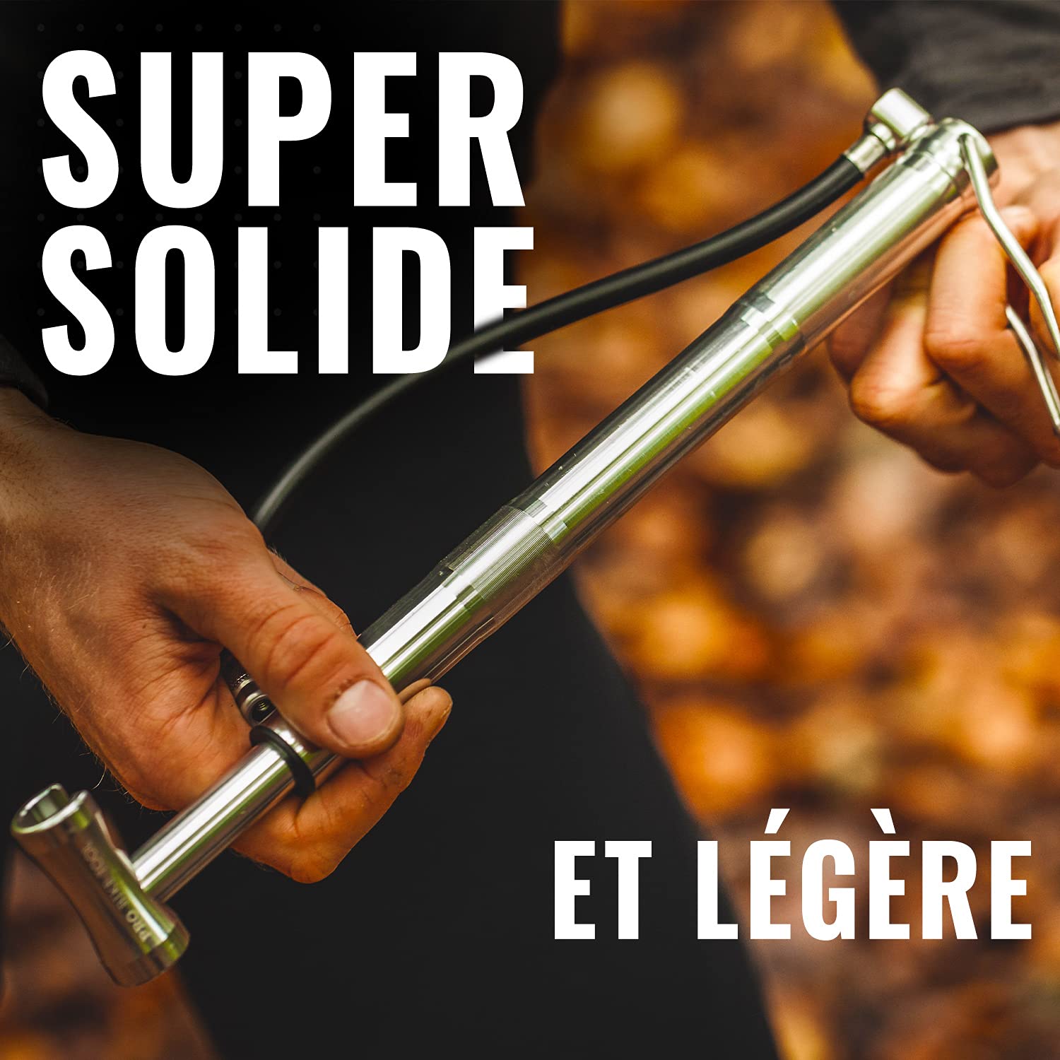 Mini Pompe à Vélo Haute Pression 100 Psi : Gonflage Rapide Presta/Schrader, Compacte Et Costaude En Alu CNC