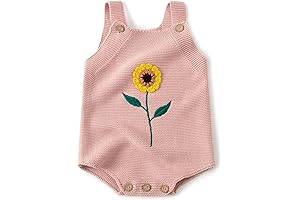 Adorable Baby Girl Sunflower Romper