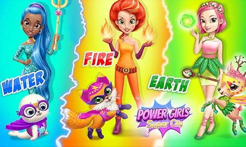 Power Girls Super City – Superhero Salon, Miraculous Pets & Monster Rescue