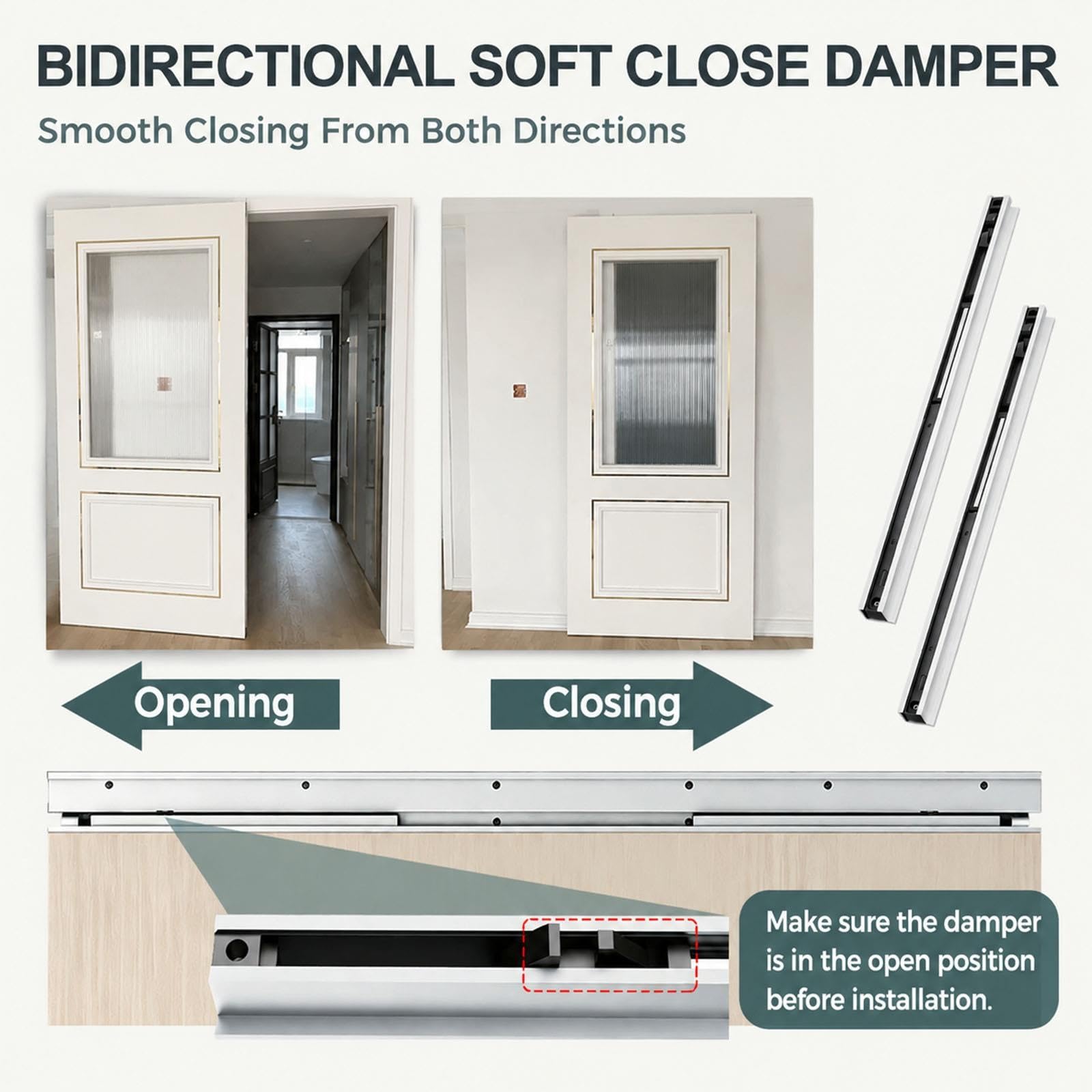 Interiores Modernos Kit Puerta Corredera Para Ahorrar Espacio