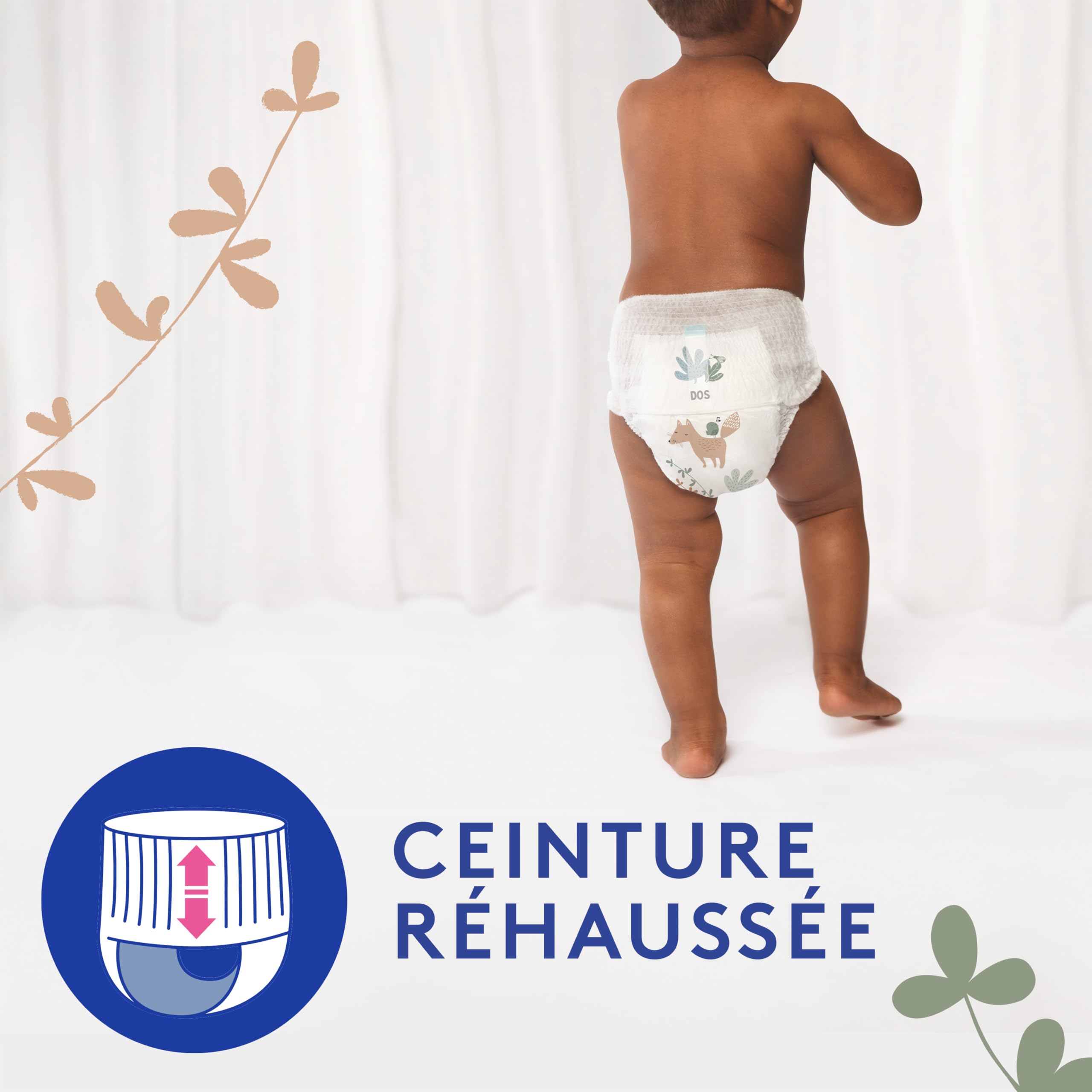 Lotus Baby Douceur & Confort - Culottes Taille 6 (16-26 kg) Pack 1 mois - 112 culottes