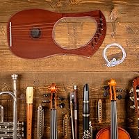 Vista 3 de Healifty Juego de cuerdas de lira de nailon de repuesto para lira de arpa de 19 cuerdas con marcas de números, accesorios duraderos