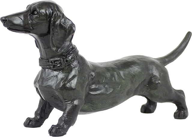 JJ PRIME - Sausage Dog Ornament | Dachshund Gifts | Sausage Dog Gifts for Women | Dachshund Ornaments | Dog Lover Gifts Home Decoration for Table, Home, Kitchen (Black)