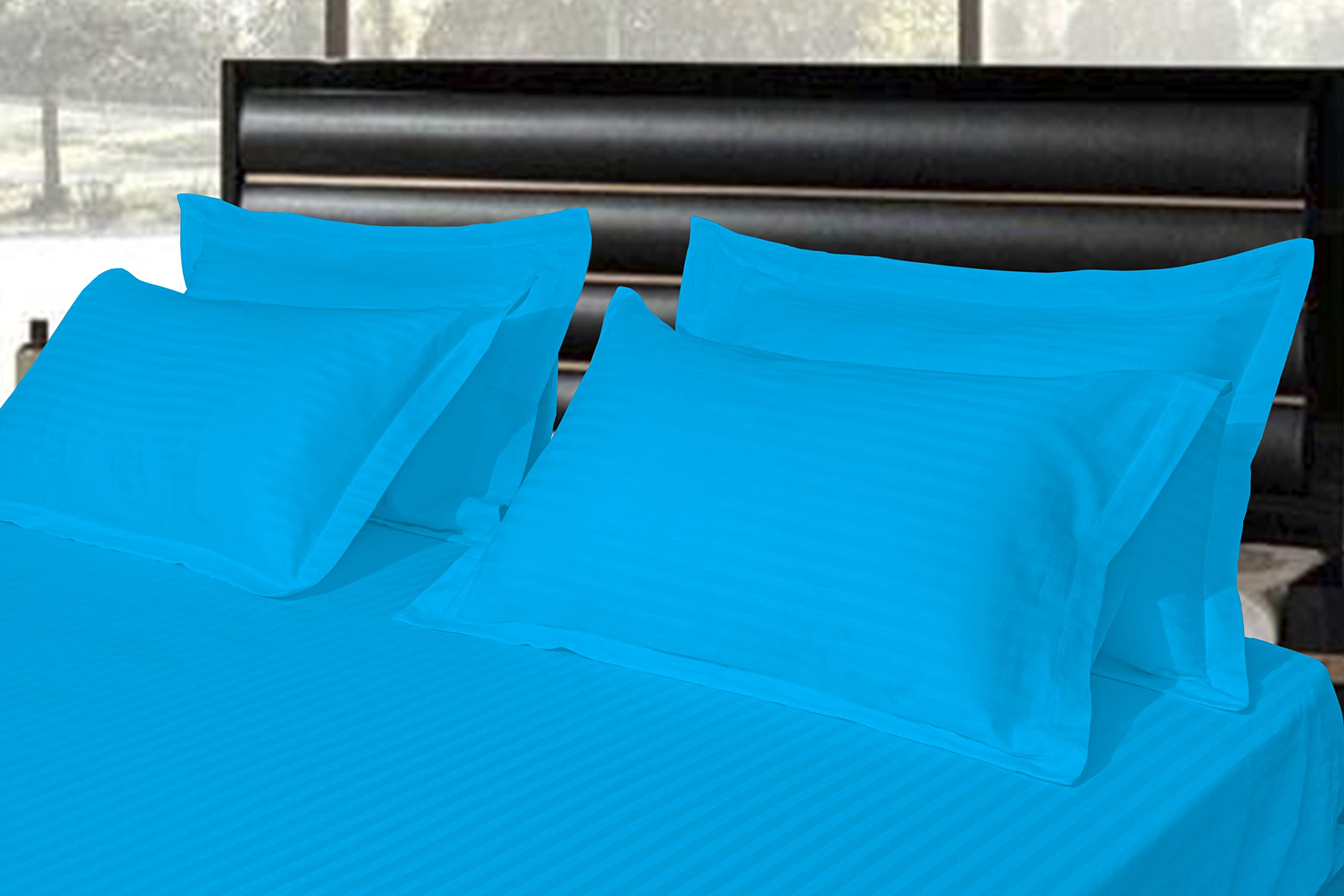Pure Cotton Pillow Covers - Satin Stripe (Pack of 6) -2 Pure Cotton Pillow Covers - Satin Stripe (Pack of 6) -2