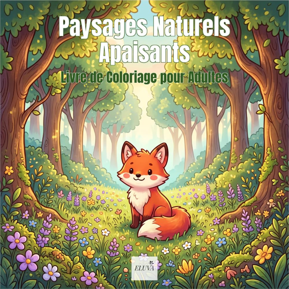 Scenic Nature Bold — Paysages Naturels Apaisants — Livre de Coloriage pour Adultes: 60 dessins gras et simples — montagnes, forêts, lacs, cabanes et animaux pour la détente