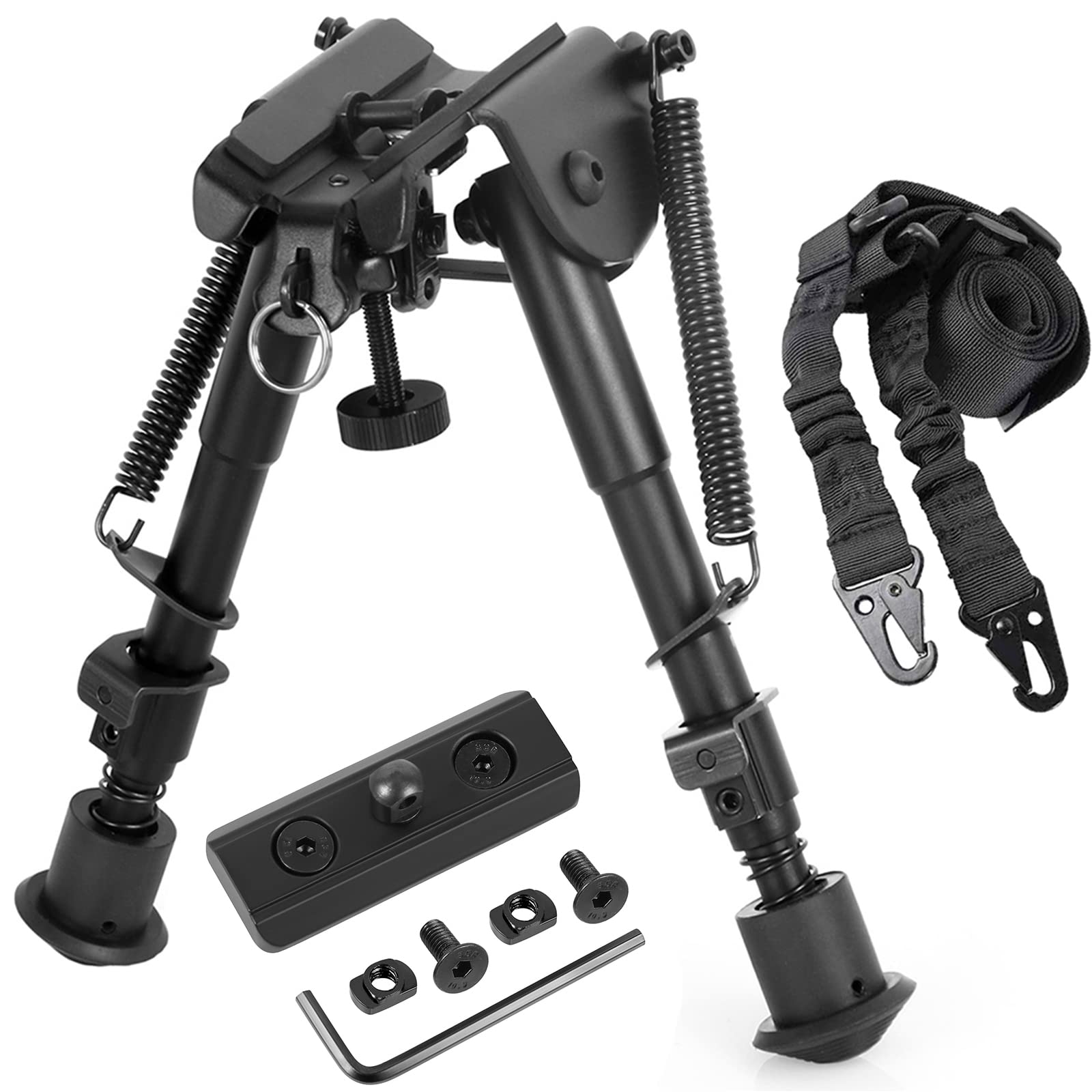 Bipod & Sling Combo with Adapter Mount Hunting 6 to 9 Inches Bipod