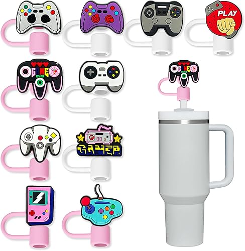 10 vasos con popote de juego para vaso Stanley, 0.394 in, protector reutilizable, puntas de popote para accesorios de taza (10 unidades, juego de disponible en Yaxa Peru