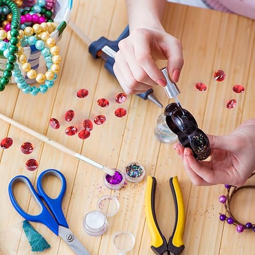 Miniatura 6 de Babenest - Relleno de jarrón de gemas falsas de diamantes acrílicos, 240 piezas de diamantes de imitación de 34 pulgadas, joyas de cristal para