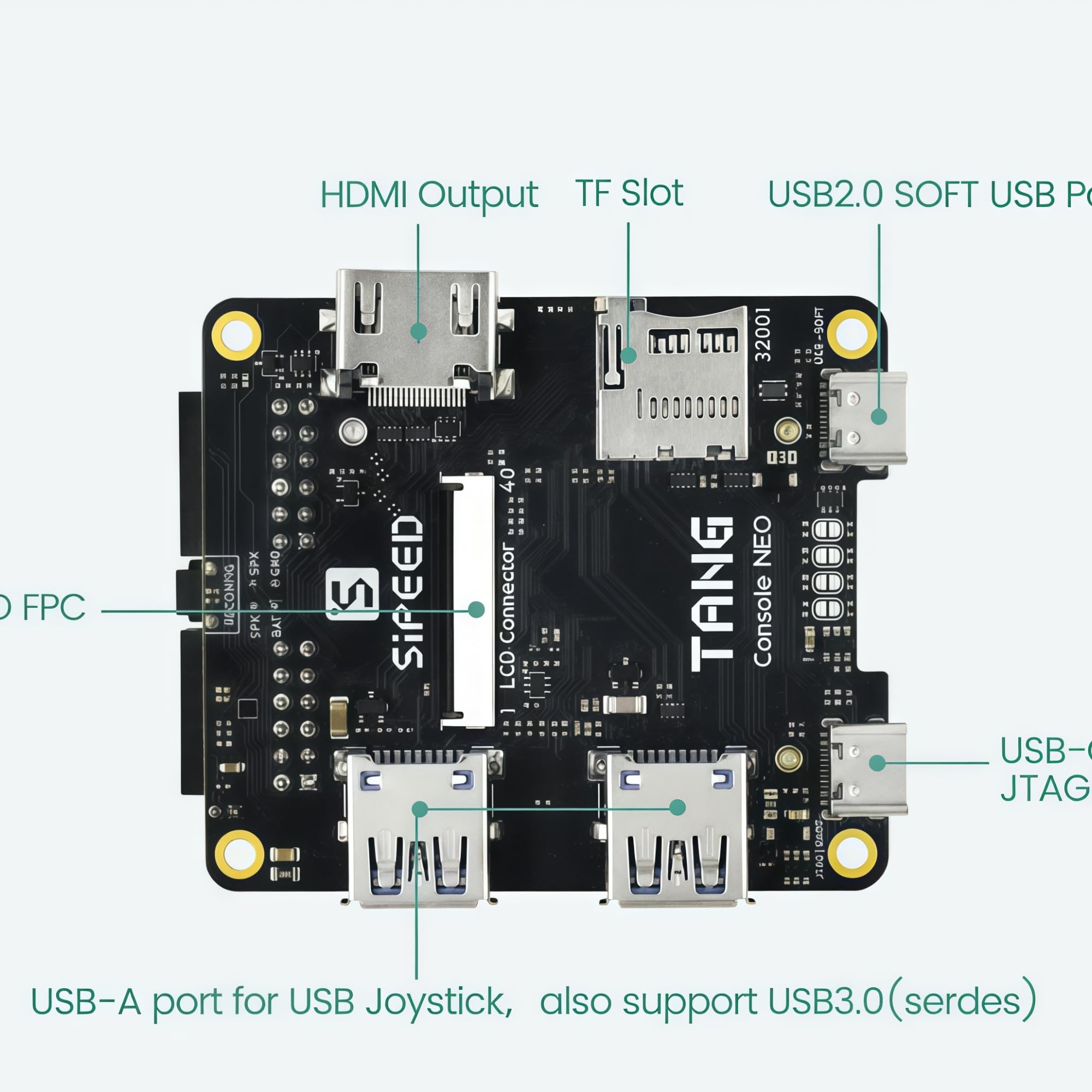 Sipeed Tang Console 138K FPGA Retro Konsole nur Platine | 138K LUT mit RISC-V Kern, nur Platine, HDMI, für anspruchsvolle Emulation