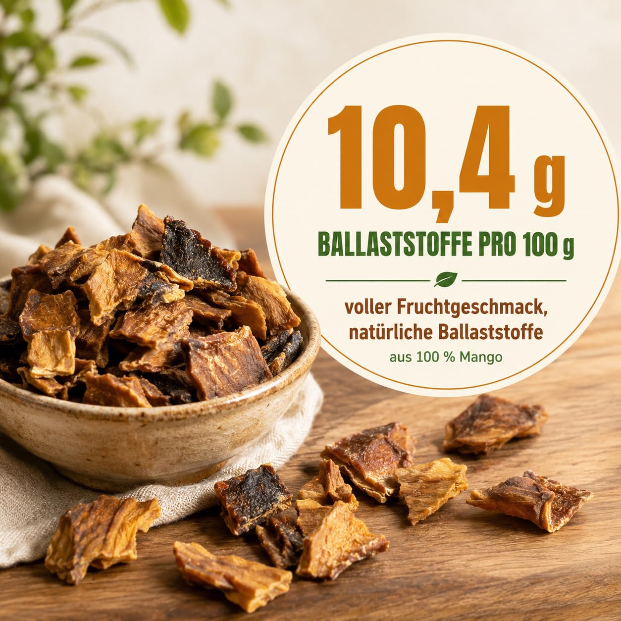 GiDeli Getrocknete Mango Ungesüßt Ungeschwefelt 10kg im Eimer - Naturbelassene Trockenfrucht ohne Zuckerzusatz - Sonnengereifte Mangostreifen - Natürliche Ballaststoffquelle - Ideal für Müsli & Backen