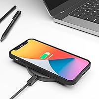 Vista 4 de Red Ember Funda a prueba de golpes para iPhone 11 Pro de 5.8 pulgadas, funda protectora ultradelgada de silicona líquida con acabado mate con forro