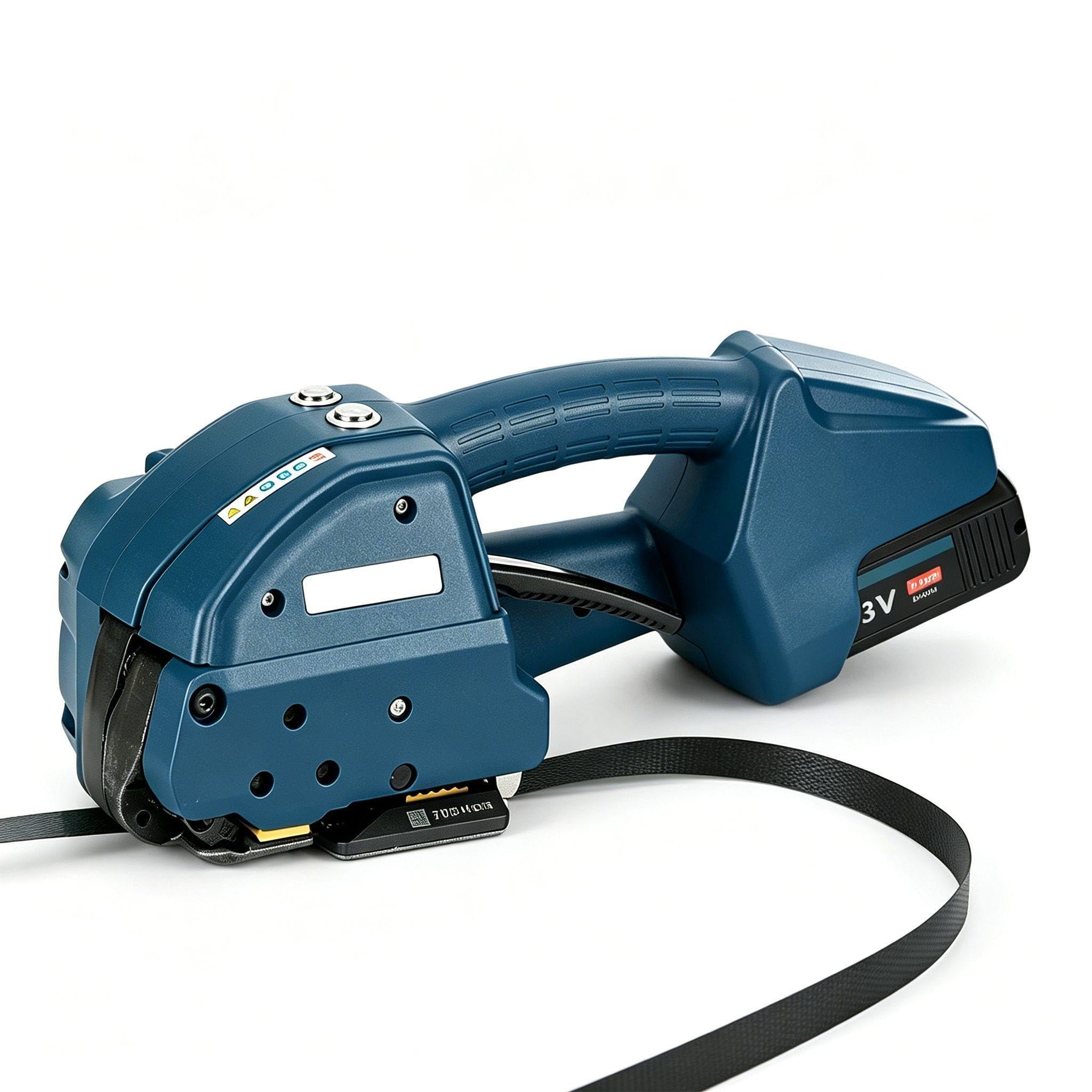 richigblosmum Full-Auto Strapping Machine with Adjustable Tension, Q1 13-16mm 400-3200N / Q2L 16-19mm 400-5500N, PET/PP Banding Tool for Wood, Metal and Factory Bundling Q1