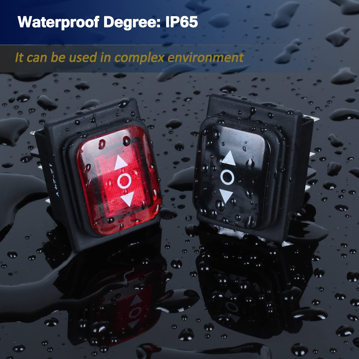 Amazon.co.jp: DMWD 防水ロッカースイッチ 20A AC 110V 6ピン 3