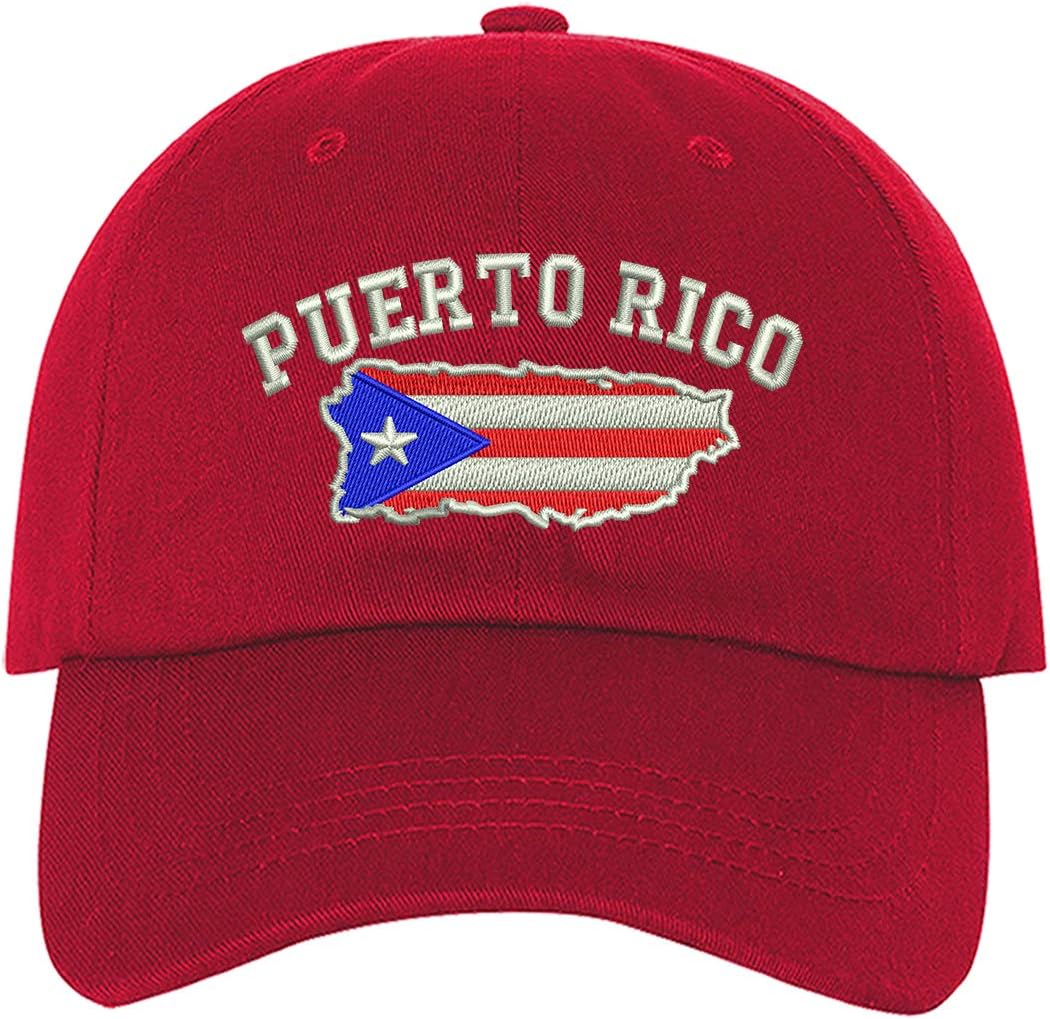 Puerto Rico Map Baseball Cap - Boricua Baseball Hat Dad Hat Unisex