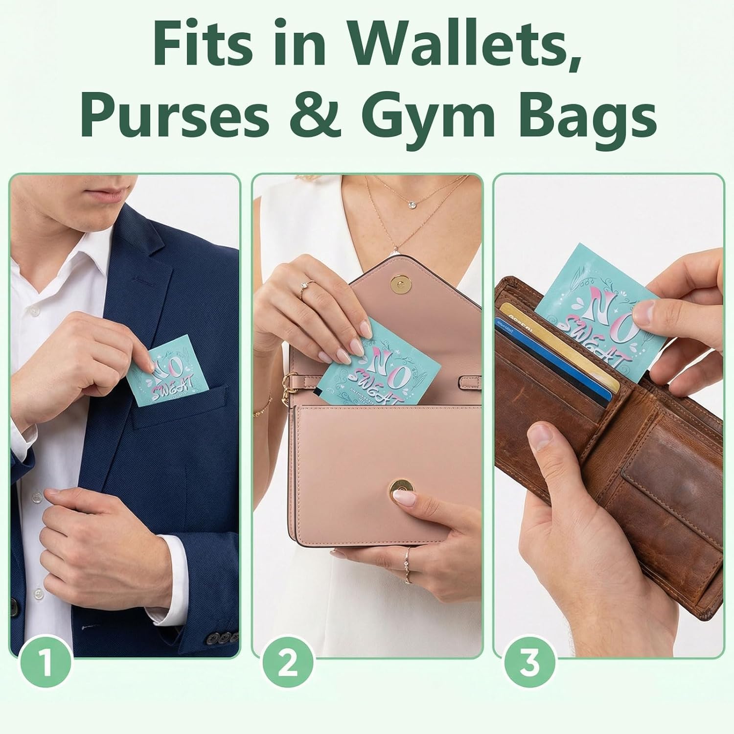 100 Pcs Deodorant Wipes Individually Wrapped, 2.6 x 2.6 in Alcohol Free Underarm Body Wipes Bulk for Travel and Outdoor, Mini Portable Refreshing Skin Cleansing Wipe Purse Essentials for Men Women - Image 6