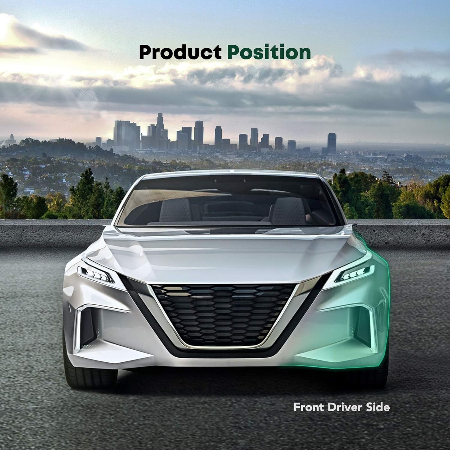 YHTAUTO Front Left Driver Side Bumper Cover Support Compatible with Volkswagen Golf 2015-2017, Golf SportWagen 2017, Bumper Bracket