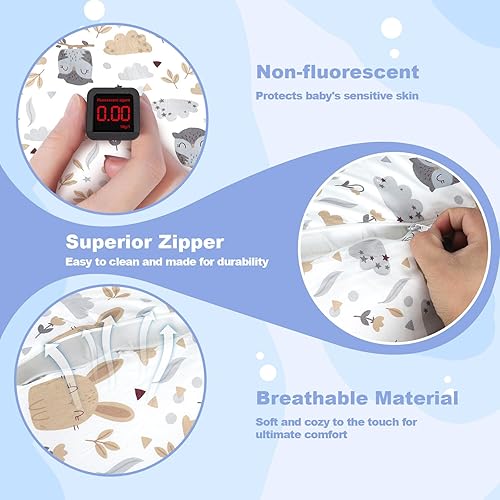 Miniatura 6 de Tumbona para bebé, tumbona portátil para recién nacidos de 0 a 24 meses, nido infantil para viajes, tiempo de piso y uso en cuna, artículos