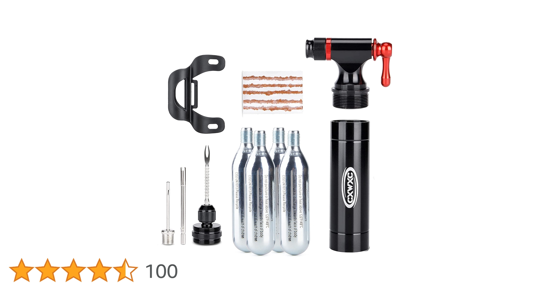 CXWXC CO2 Inflator Kit With 16g/ 25g CO2 Cartridges - Presta & Schrader