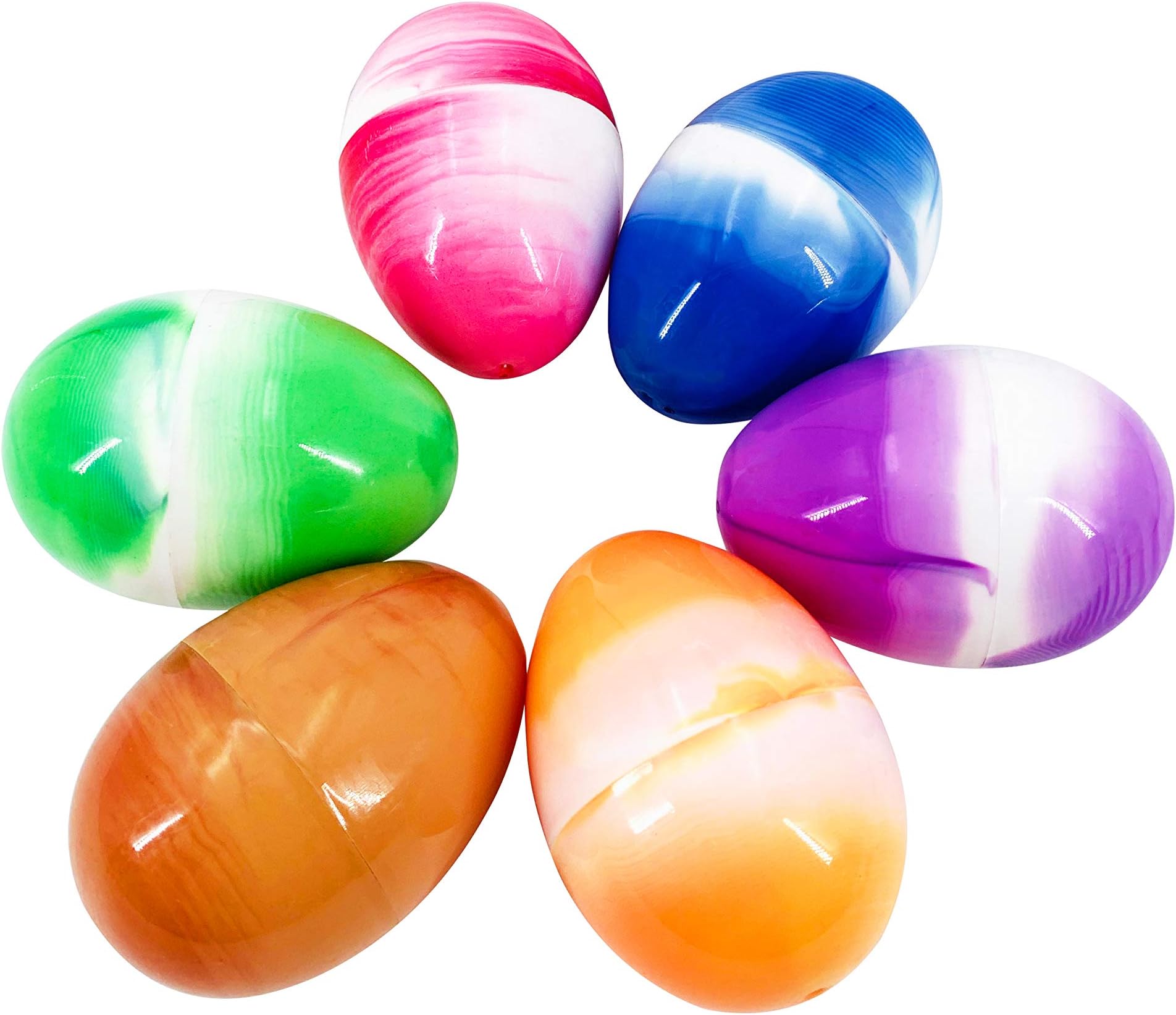 Easter Filler Eggs 8cm Marble Colour 6Pcs/pack