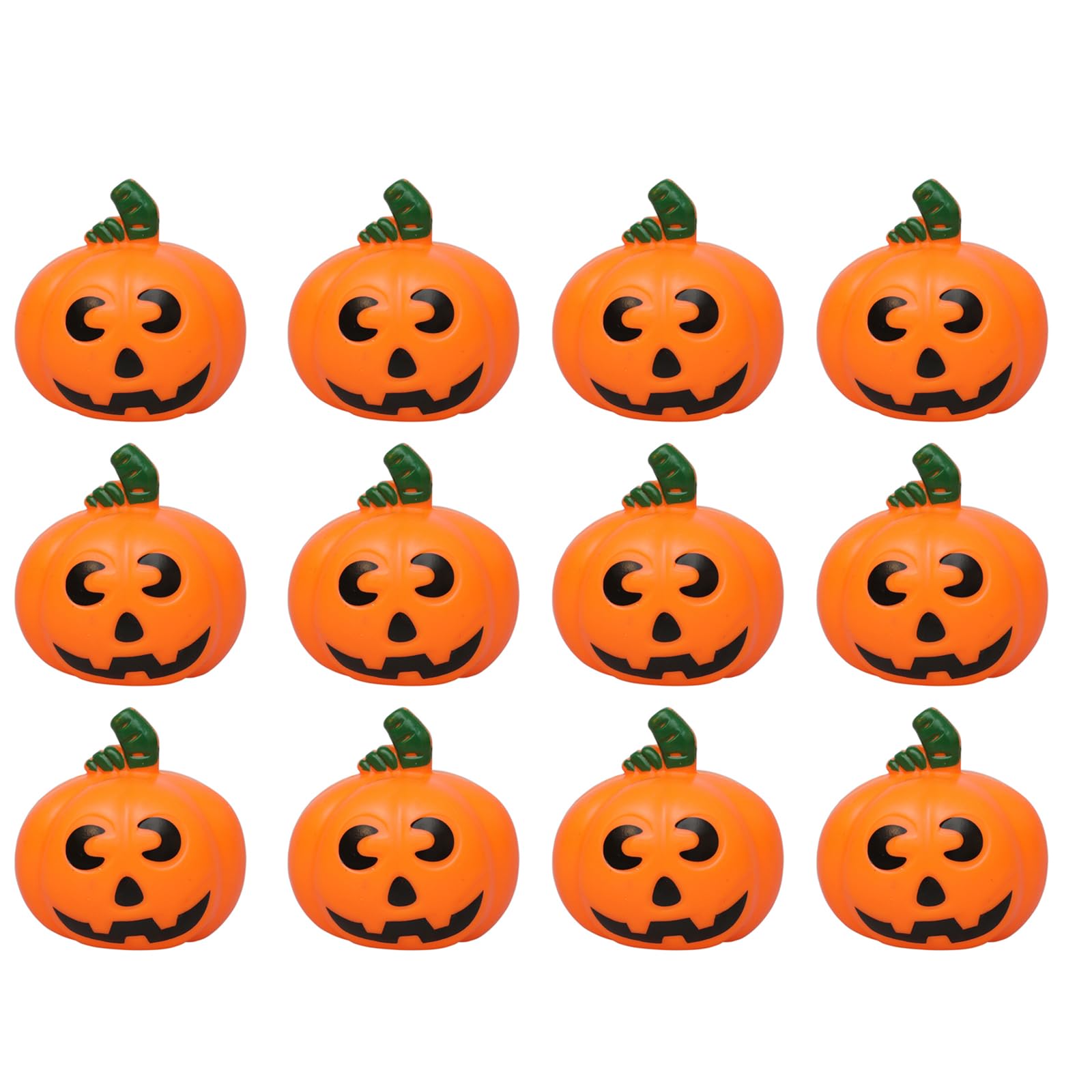 Hsioluted Of 12 Halloween Party Props Small Pumpkin Ornament Outdoor Embellishment Unique Halloween Enthusiasts Eye Catching Pumpkin