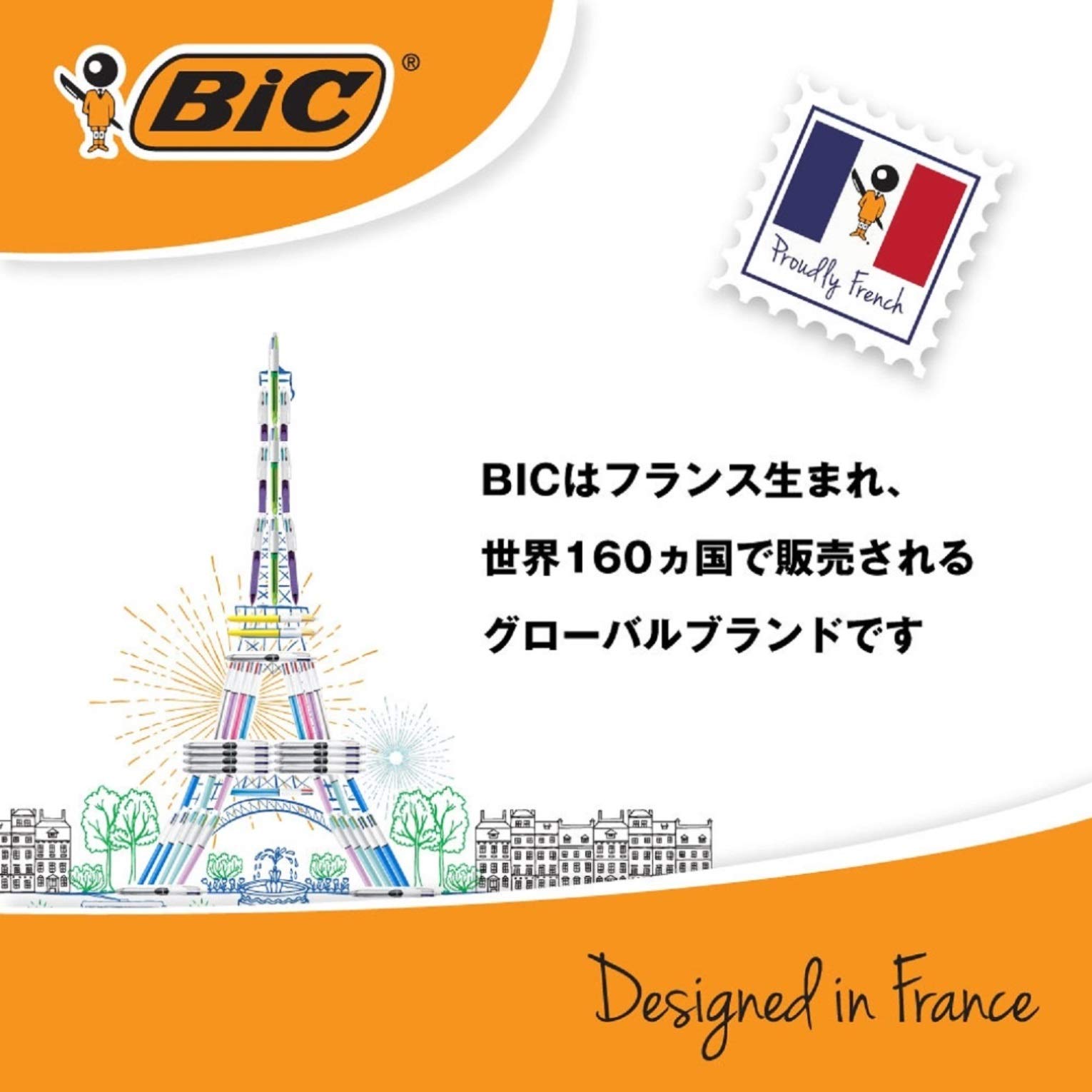 Bolígrafo Bic Japón Click Gold 0,5 negro a base de aceite conjunto de 6 CLG05-ADL - Imagen 7 de 7