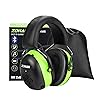 Bluetooth 5.4 Hearing Protection Headphones - SNR 30dB Ear Muffs, 120H Playtime, Rechargeable, For Lawn Mowing & Workshops