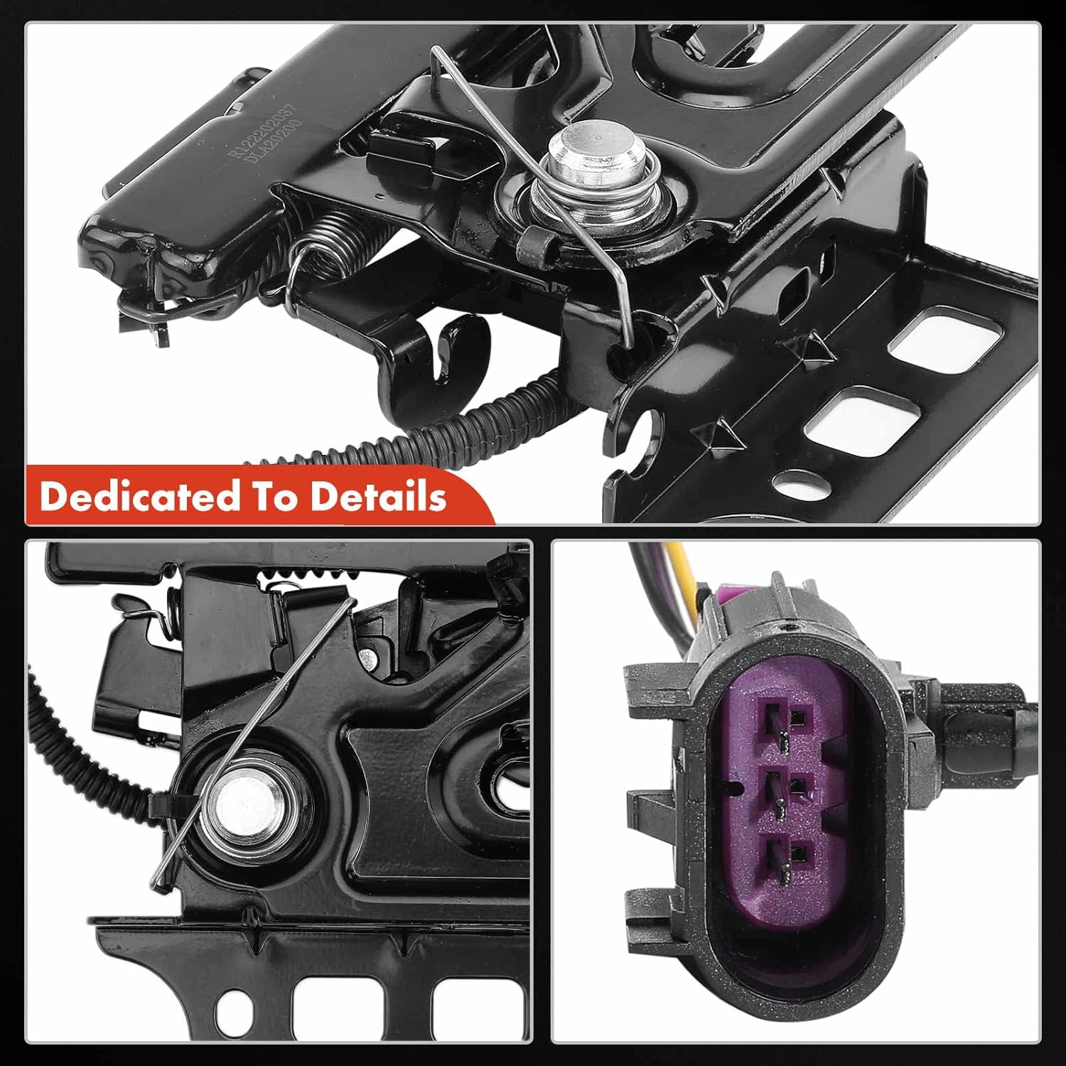 A-Premium Hood Latch Lock Compatible with Chevrolet Chevy Silverado 1500 Impala Tahoe Silverado 2500 HD Suburban 1500 Malibu & GMC Sierra 1500 Yukon Sierra 2500 HD Yukon XL 1500 & Cadillac Escalade