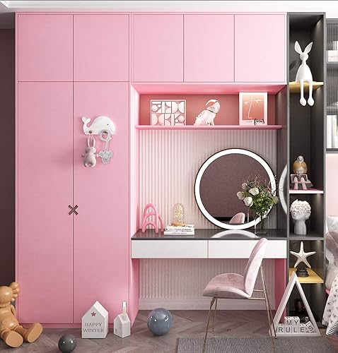 Vista 25 de FunStick Papel tapiz morado pastel para dormitorio, papel adhesivo morado claro para armarios, papel tapiz de despegar y pegar, papel tapiz