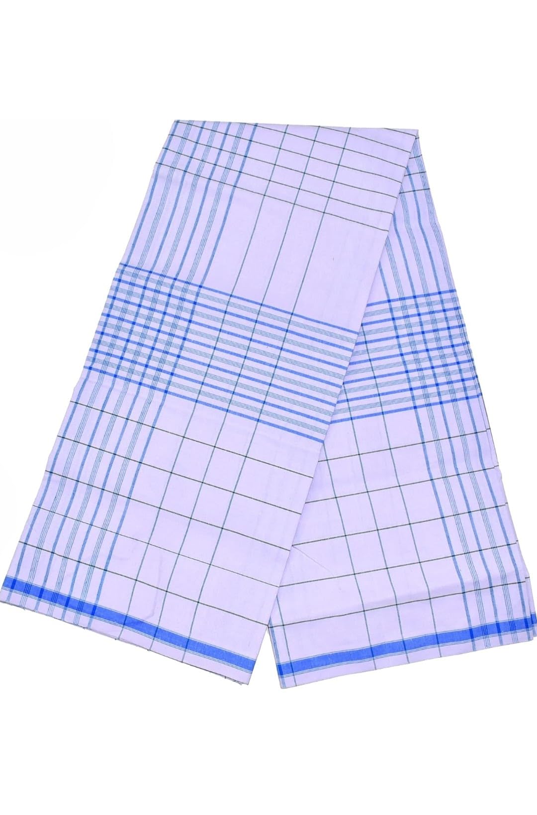 Zebra Cotton Stitched Lungis (Ready to Wear) 2.10 Meter White Checked & Colour Check Free Size-picture-41