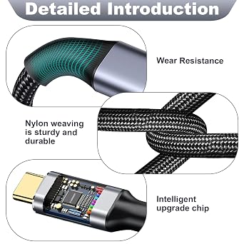 USB C Extension Cable 3m 100W 3.1/10Gbps Type C Male to Female | Fast Charge 4K@60Hz Video Nylon USB Type C Cable Extender Lead Charging&Sync for MacBook iPad Pro Galaxy S25 iPhone 17 16