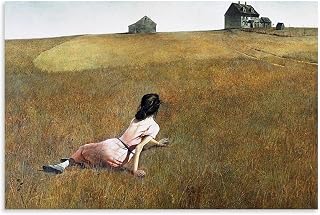 WurBu Andrew Wyeth Painter Works《Christina's World》Printed Posters Picture Print Wall Art Painting Canvas Artworks Gift Idea Room Aesthetic 12x18inch(30x45cm)