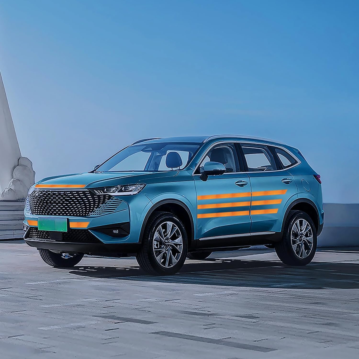 Brown Non Fading Reflective Tape Outdoor Waterproof 1 inch Wide for Truck, High Visibility Safety Adhesive Stickers (66 feet)