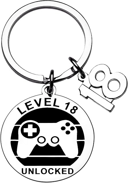 Shoppawhile 13th 16th 18th 21st 30th 40th 50th 60th Birthday Gifts for Boys Women Men Keepsake Keyring Birthday Presents for 13th 16th 18th 21st 30th 40th 50th 60th