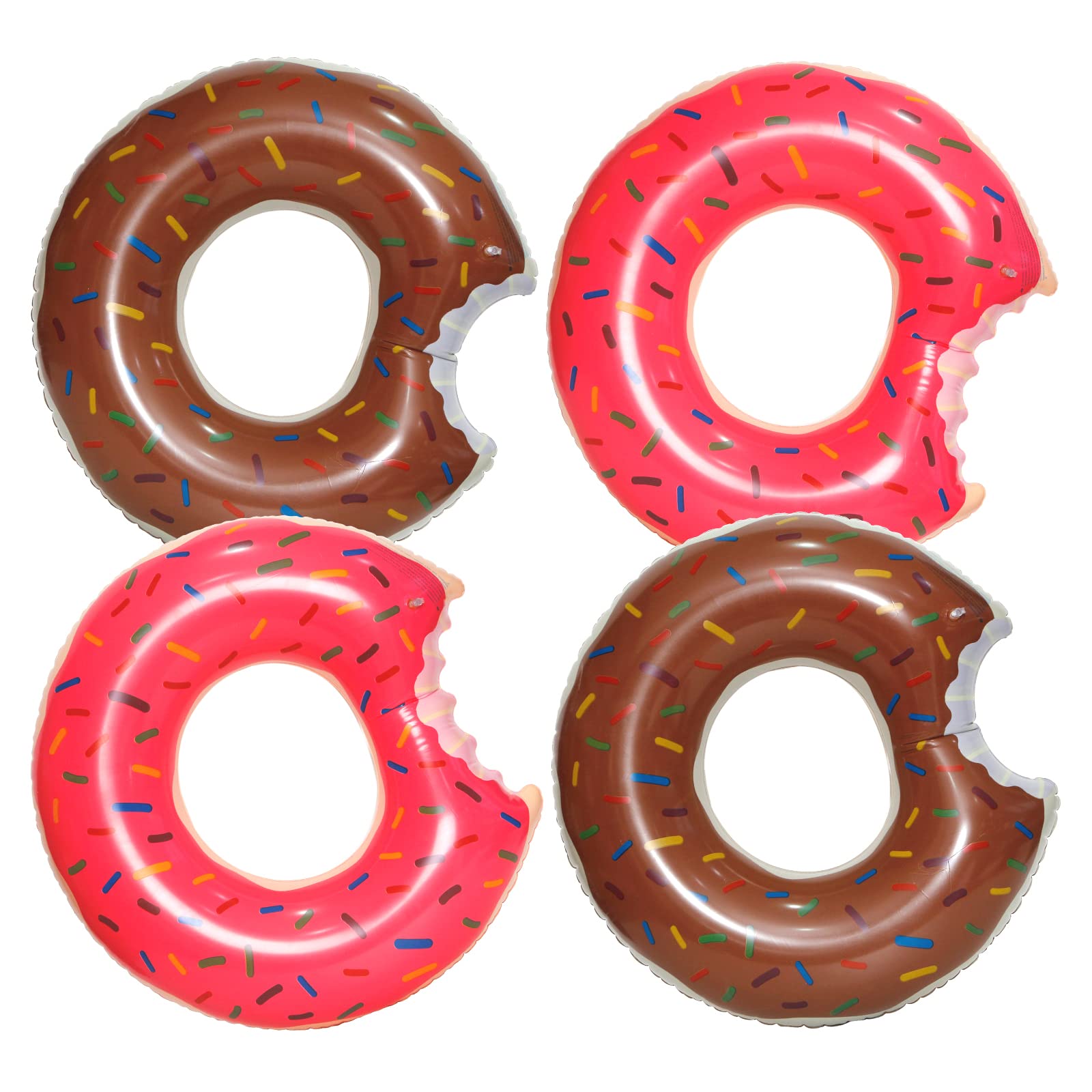 DMAR Donut Pool Float - Donut Tube & Ring for Beach & Pool