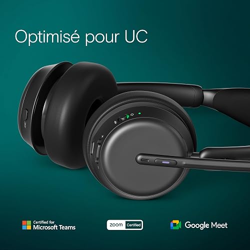 EPOS IMPACT 1060T ANC Adaptive Noise Cancelling Wireless Headset for PC with Active Noise Cancellation, EPOS AI Mic, Super Wideband Audio, Bluetooth, Wireless Charging, Microsoft Teams Certified - 4