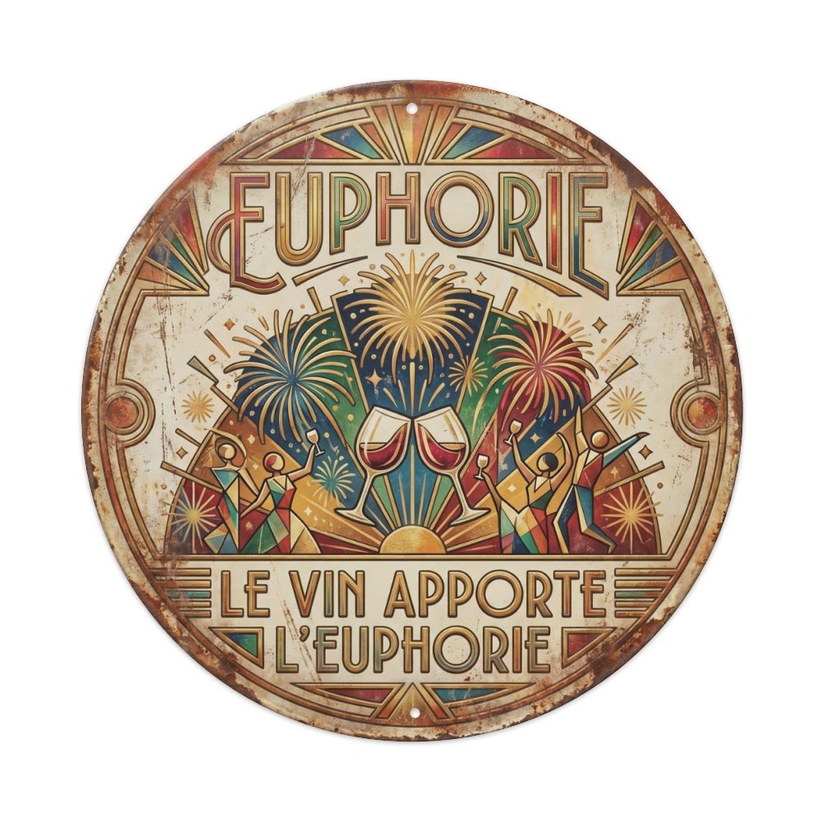 Euphoria Humorous Bistro Euphoria Metal Tin Sign