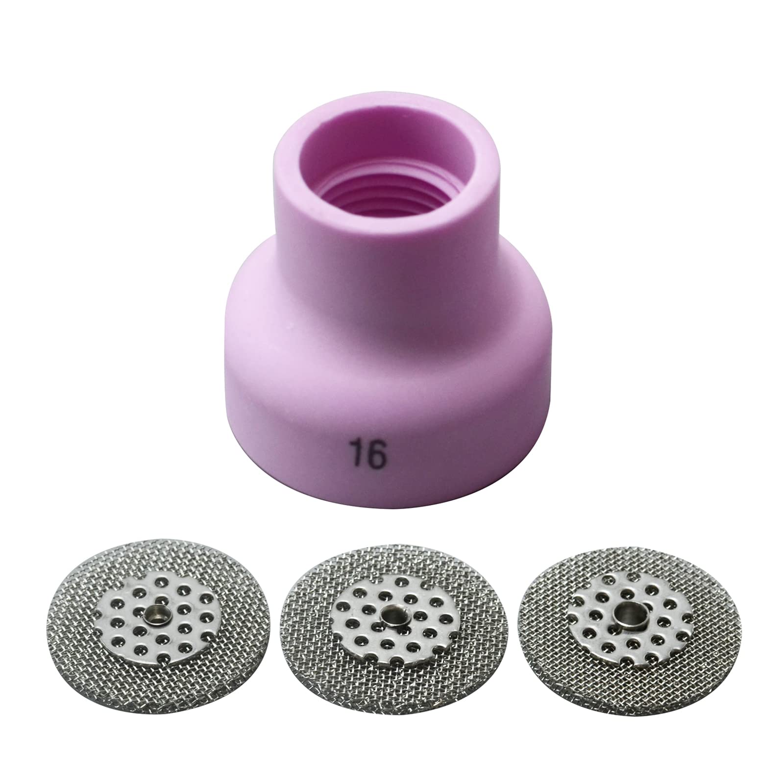 RIVERWELD Champagne Ceramic Cup R type 53NACN Screen 53NAbSP3 16# 4pcs