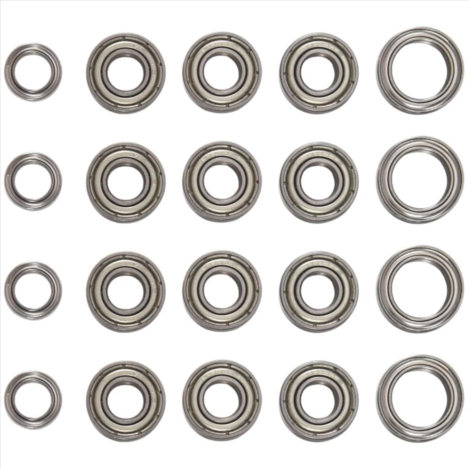 Rodamientos Mejoras RC Para TT01 Para TT-01 TT01D TT01E TT01R DF02 1/10 Kit 20 Rodamientos Bolas Piezas Mejora Coche RC Accesorio Modelo Reparación Ensamblaje