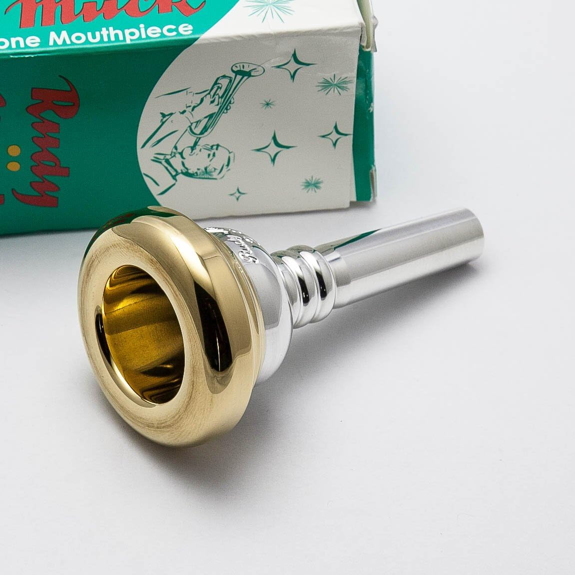Rudy Muck 26 24K Gold Rim & Cup Small Shank Trombone Mouthpiece