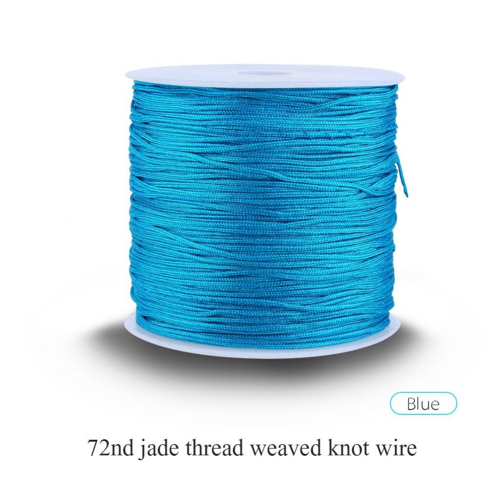 Corde en nylon, 1,5 mm x 100 m Noire Bande en nylon pour bijoux, Fil en nylon inélastique, Corde résistante à la déchirure, Corde tressée satinée pour colliers, bracelets, Nœud chinois, artisanat Corde en nylon, 1,5 mm x 100 m Noire Bande en nylon pour bijoux, Fil en nylon inélastique, Corde résistante à la déchirure, Corde tressée satinée pour colliers, bracelets, Nœud chinois, artisanat