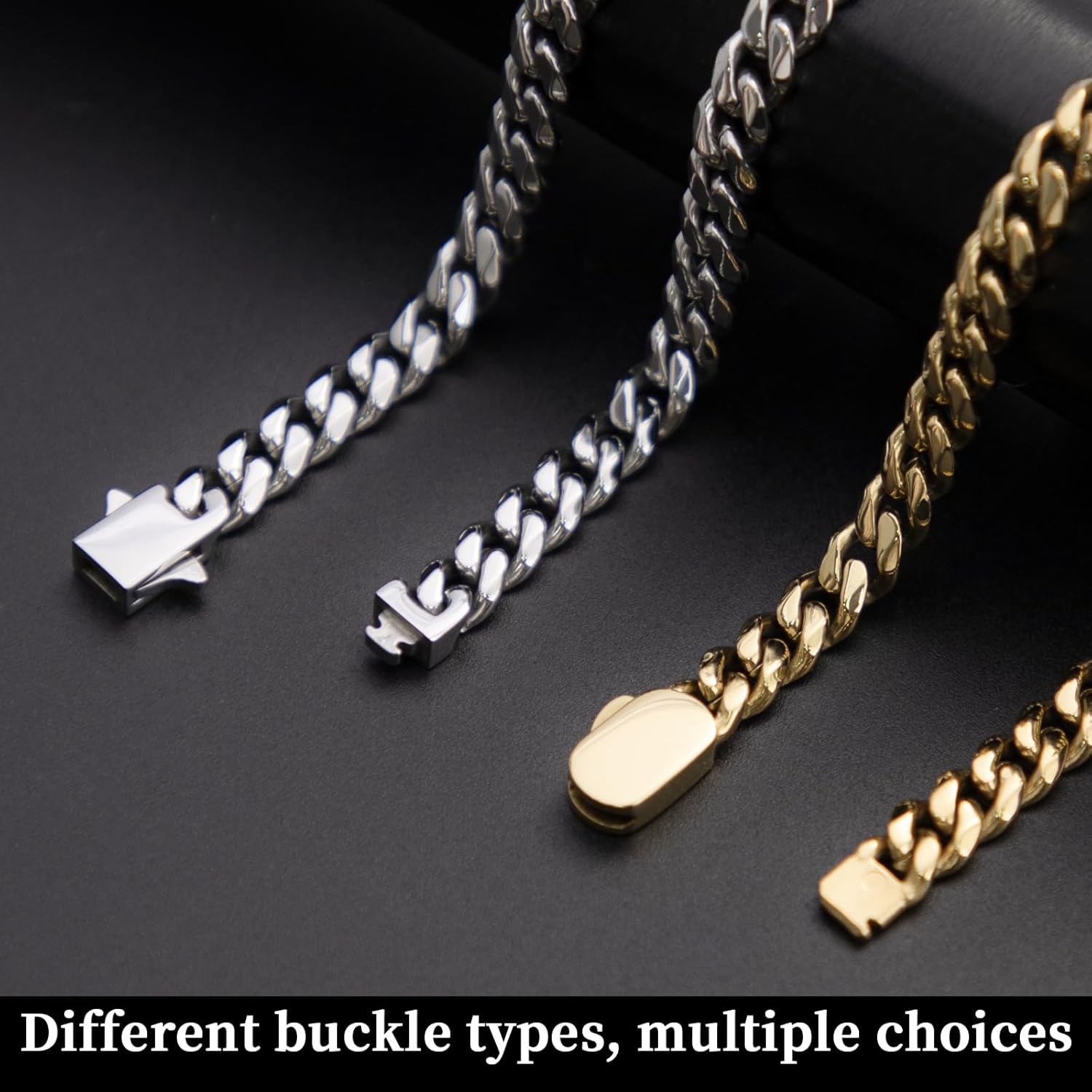 18k Stainless Steel Mens Cuban Link Chain, Miami Cuban Chain Bracelets for Men, 6mm Wide 7.5 8 8.5Inch Hip Hop Mens Bracelets,Gift for Father Husband Son men chain - Image 6
