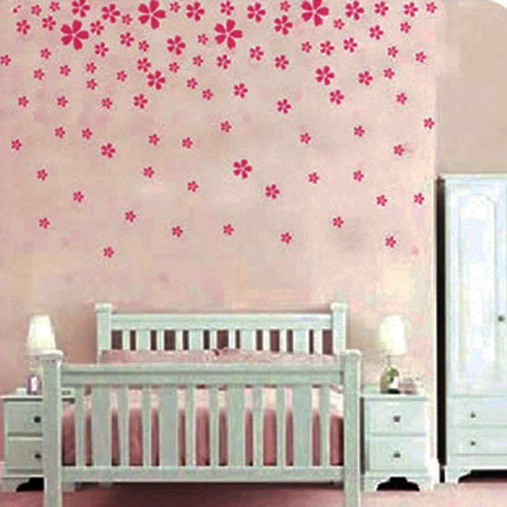 Pink Flower Wall Sticker Decal Nursery and Girl's Room Nursery Wall